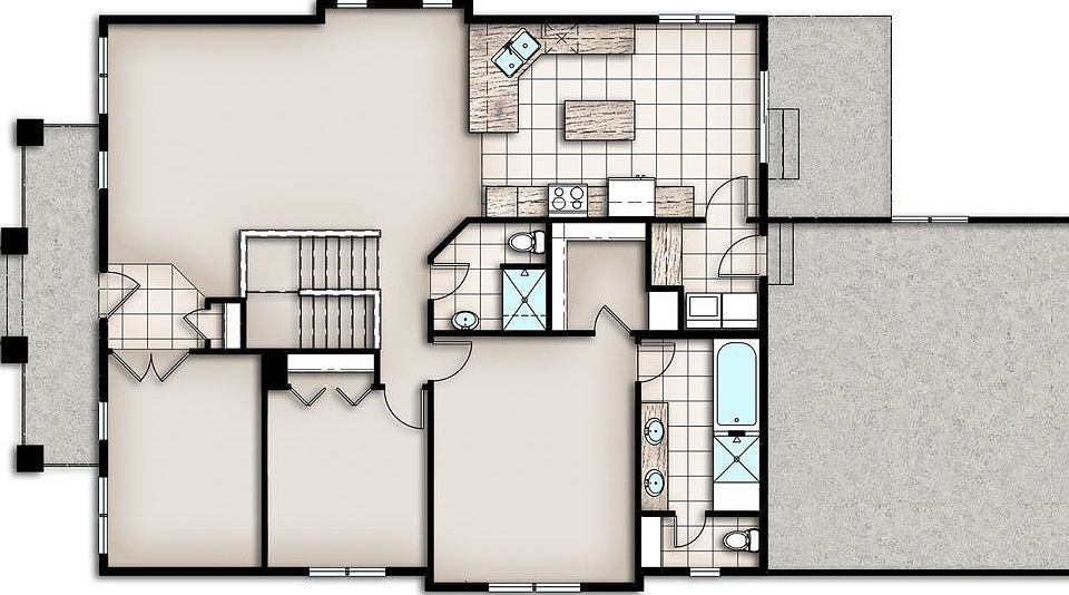 Woody Creek Main Level Floorplan