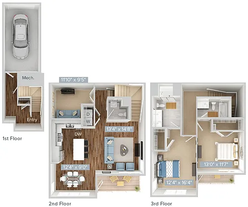 Floor plan B6D-1629