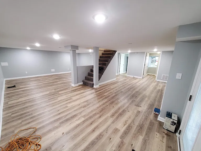Basement living area