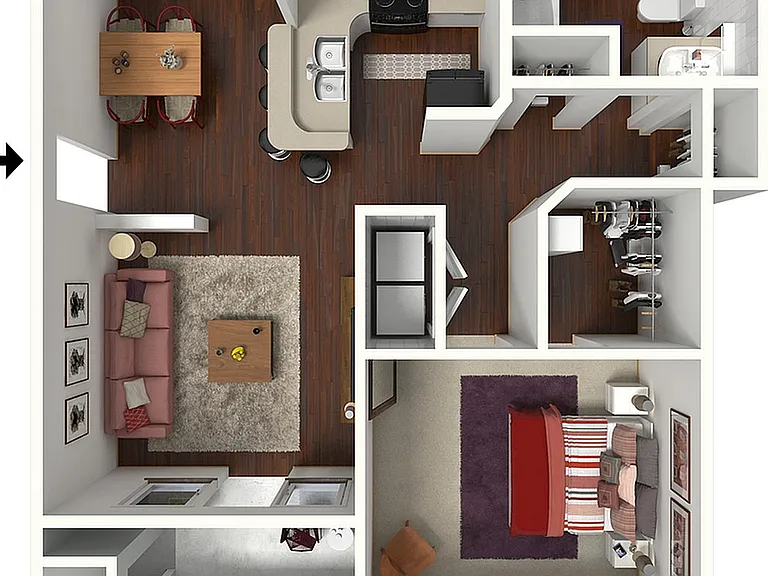 Holly | 1 Bed 1 Bath | 835 sq ft | Apartments Near Conyers | Lake St James Holly | 1 Bed 1 Bath | 835 sq ft | Apartments Near Conyers | Lake St James