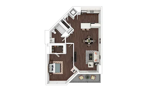 Floor plan A13 - Renovated