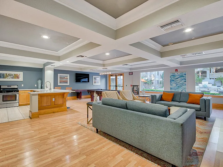 Get some work done or hang out with friends in our community lounge