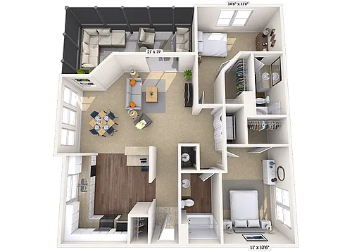 Floor plan Gaspirilla Light