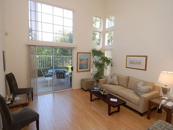 Living room with upgraded flooring