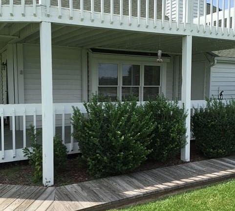 Back porch and balcony