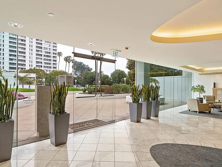 North lobby leads to library