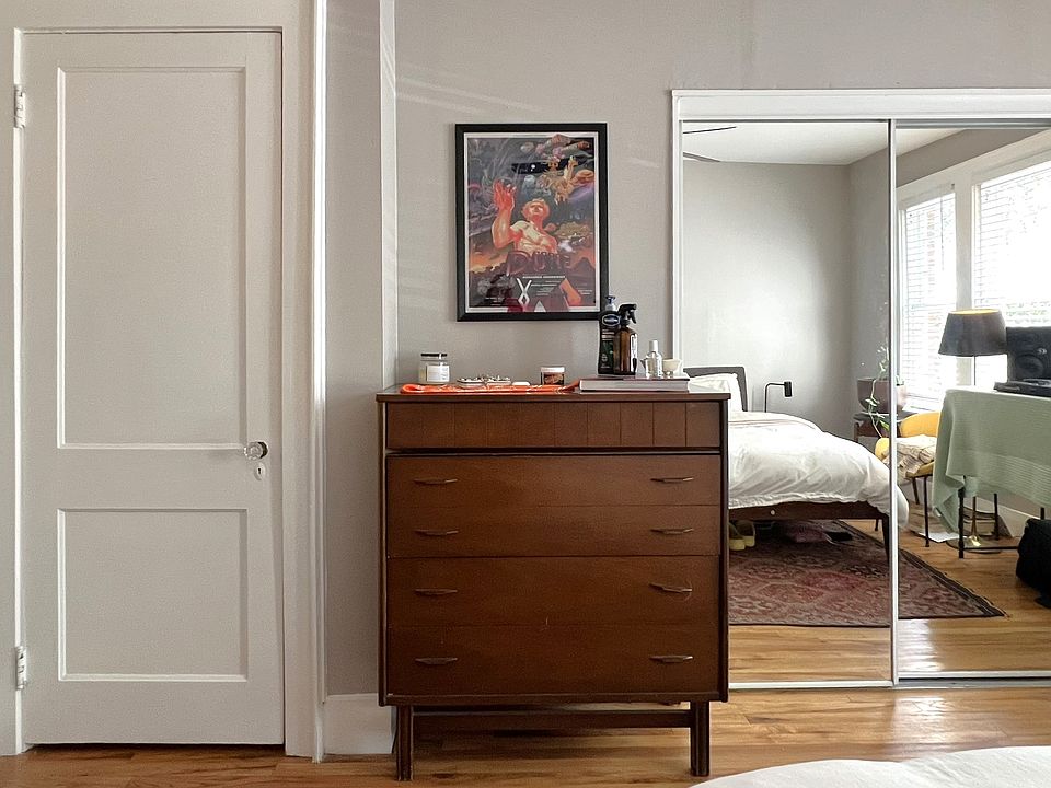 Hardwood floor bedroom!