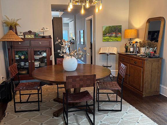 Dining room off Living room. Open floor plan