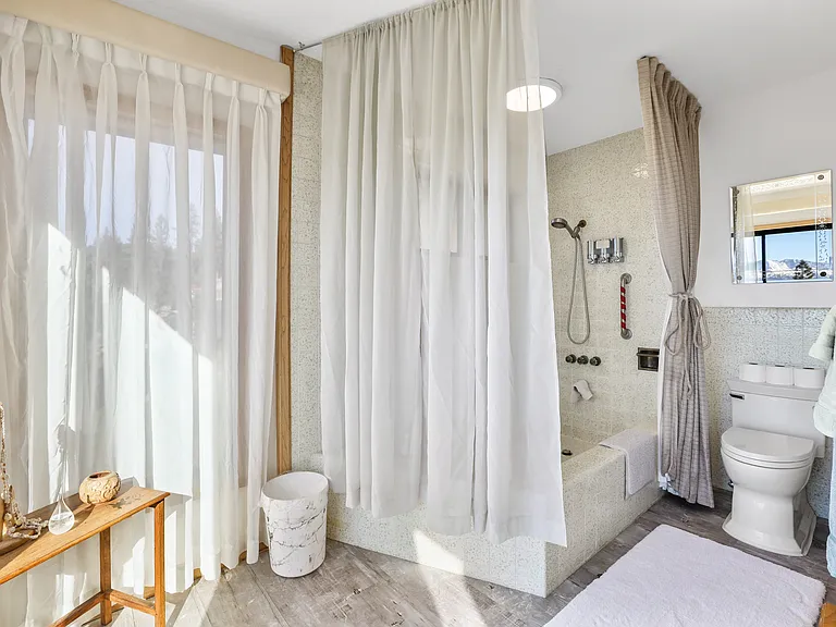 Master bath, step in shower