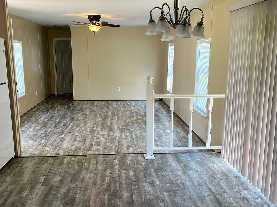 Dining area and living room