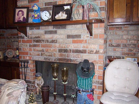 Beautiful Brick Fireplace