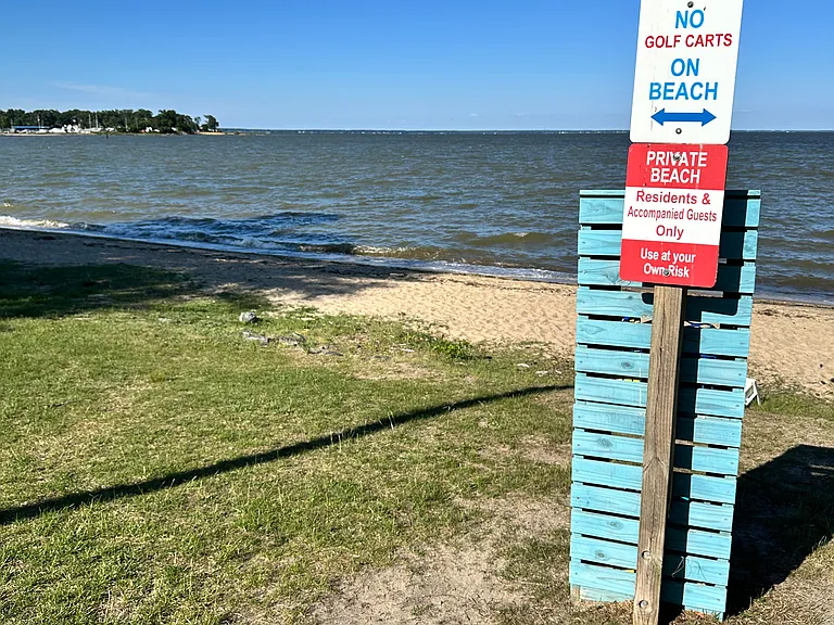 Community private beach for residents only