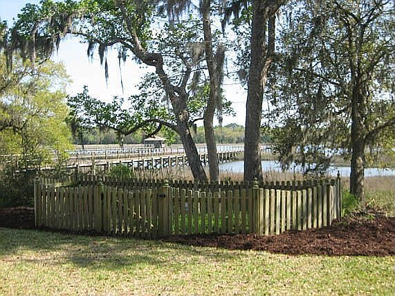 fenced garden
