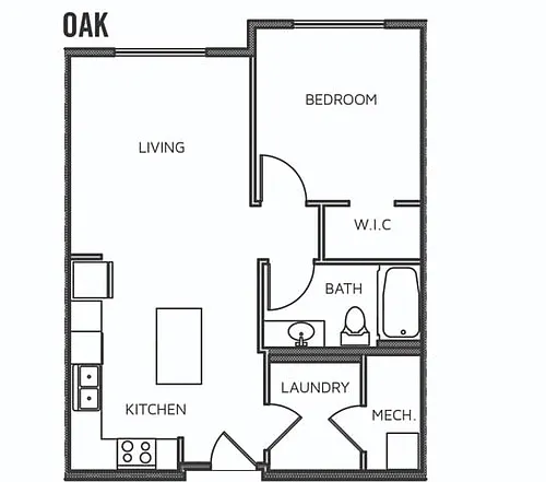 Floor plan Oak
