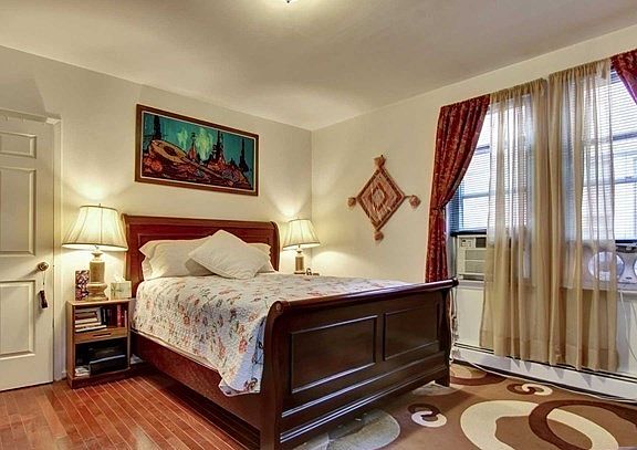 Bedroom with walk in closet