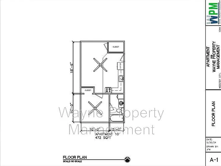 1 bed, 1.0 bath, 472 sqft, $550 — Photo 1