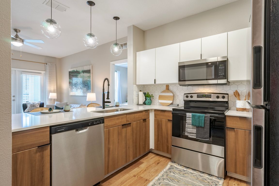 Newly Renovated Kitchen with Stainless Steel Appliances