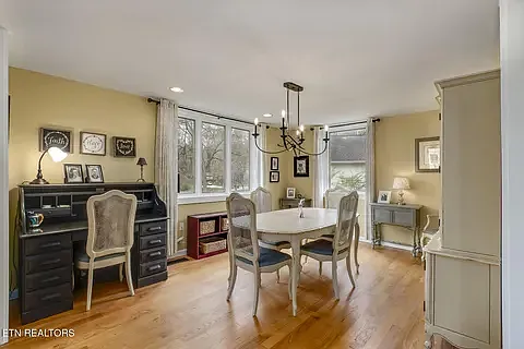 Spacious dining room.