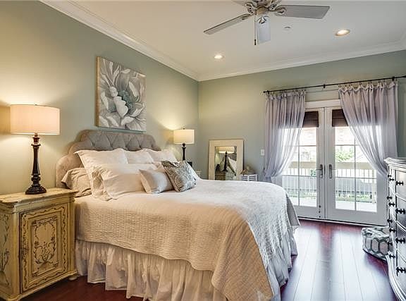 Huge master bedroom with private balcony