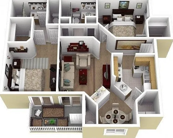 2 Bedroom 2 Bath 2 Bedroom 2 Bath
