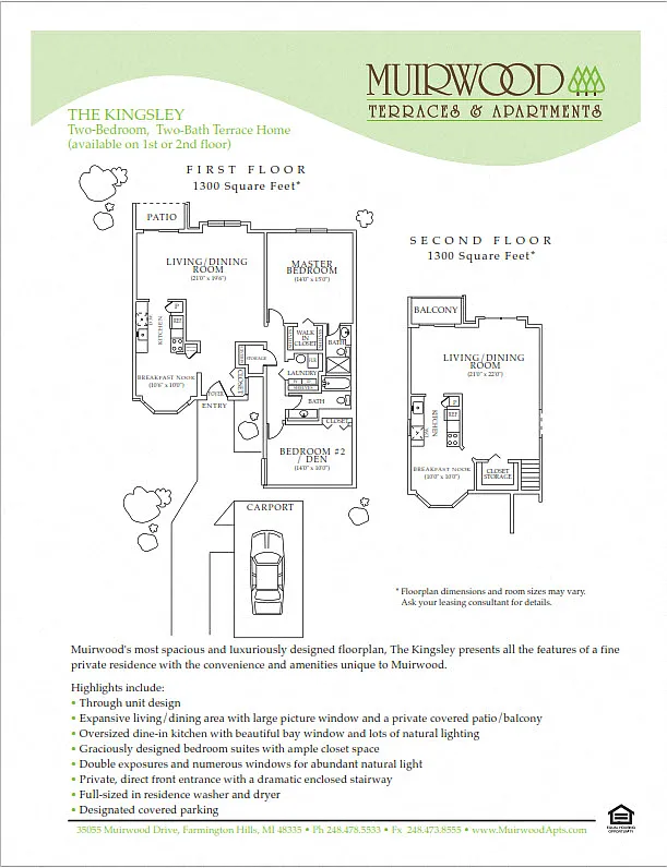 Floor plan The Kingsley