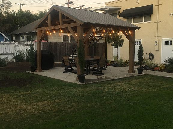 Gazebo with barbecue for your use