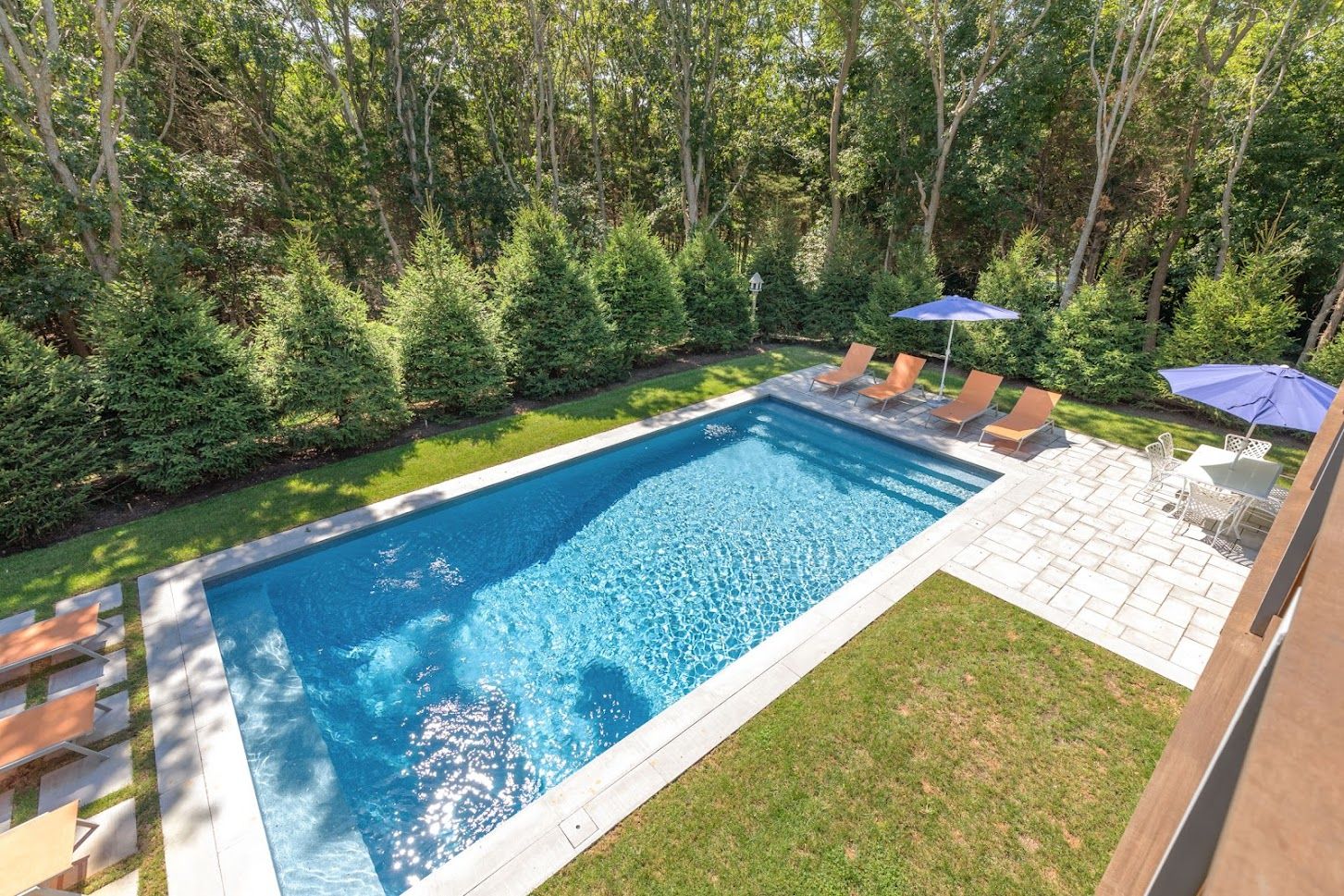 Heated saltwater pool