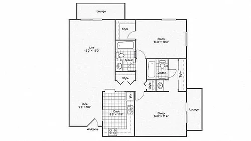 Floor plan The Sinclair