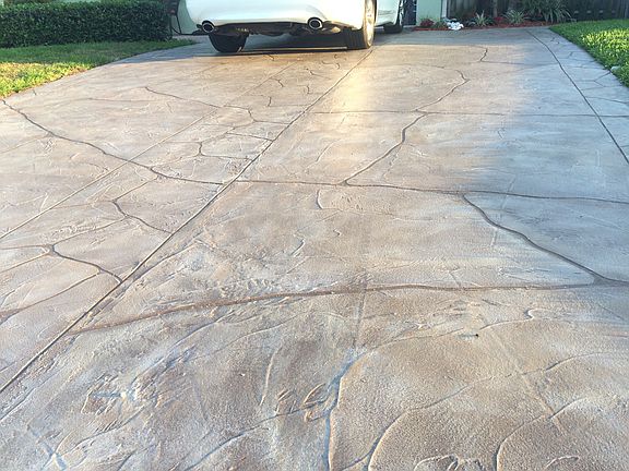 Driveway redone in February