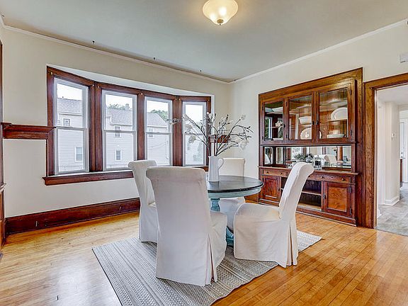Dining Room with built-in cabinet