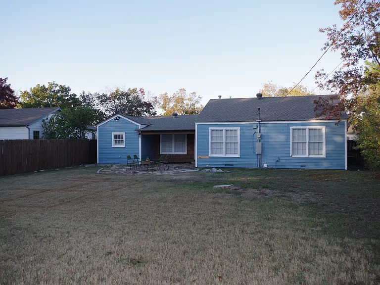 Large back yard
