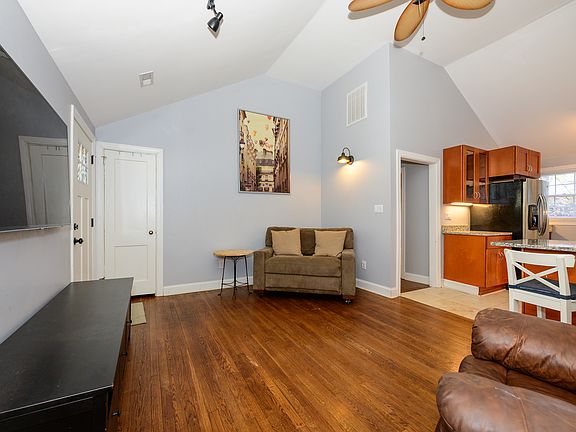 Front Room Open Kitchen Design Vaulted Ceiling Throughout!