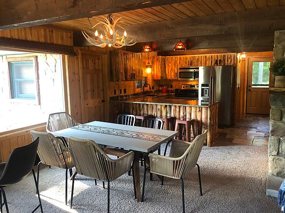 Kitchen open to dining room