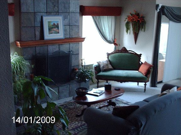 Formal Living room/slate fireplace