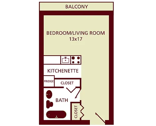 Floor plan Studio
