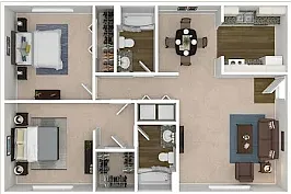 Floor plan 2X2 A