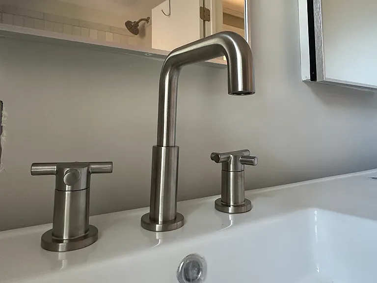 delta faucet with recessed medicine cabinets