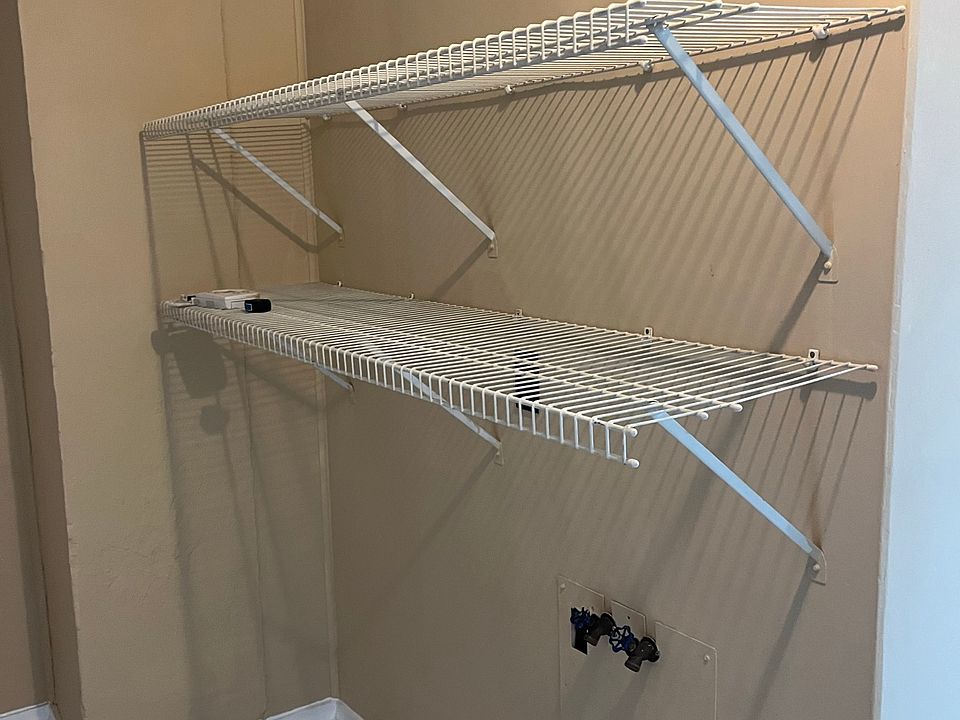 Shelving for laundry area