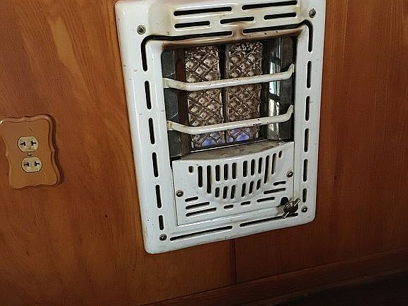 1 of 3 in-wall gas heater 