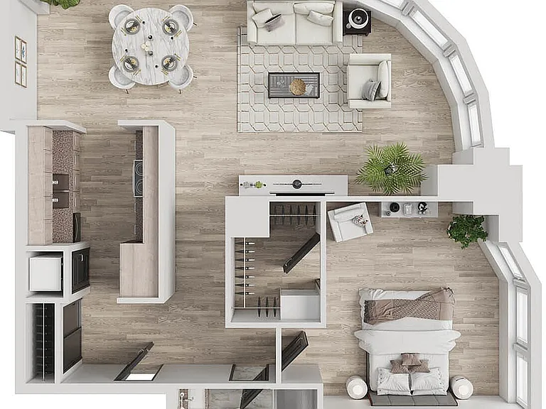A | 1-Bedroom Floorplan A | 1-Bedroom Floorplan