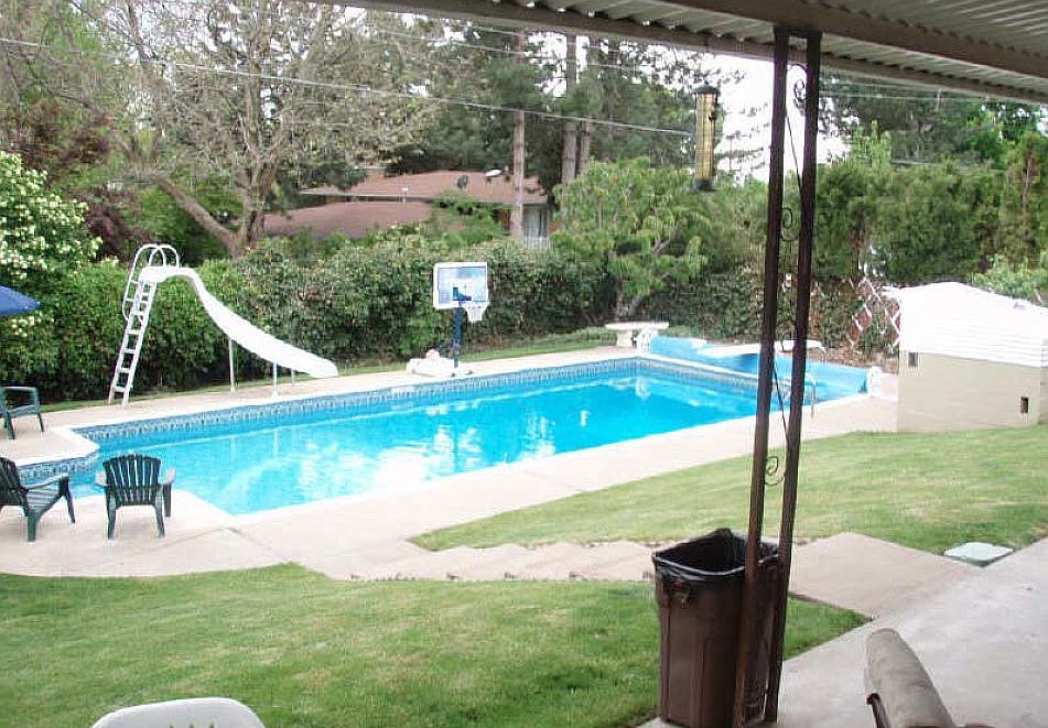 Pool from covered patio!