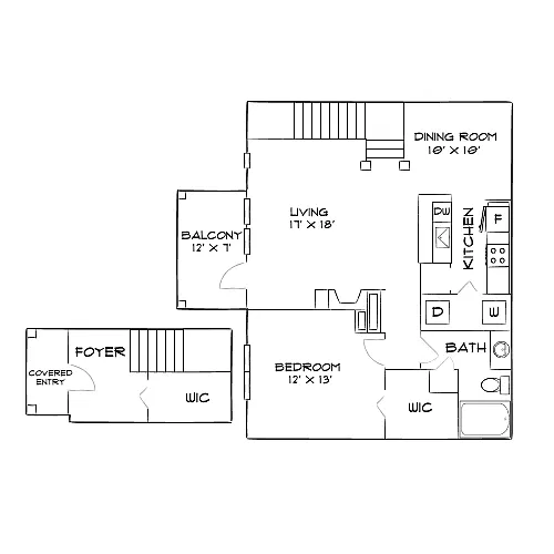 Floor plan Design 1B