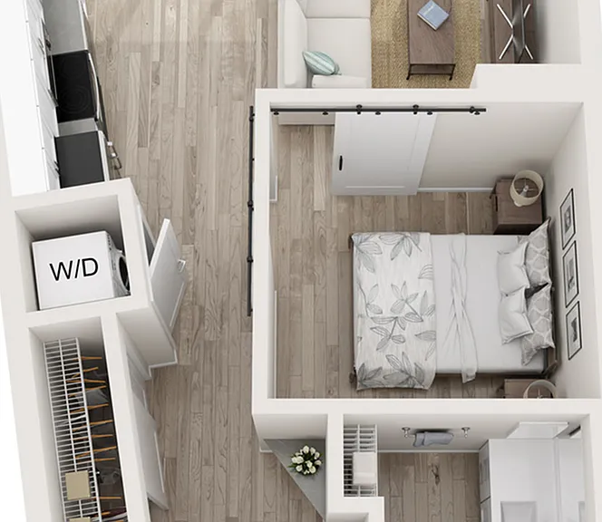 Plan A1 | 1 bedroom, 1 bathroom Plan A1 | 1 bedroom, 1 bathroom