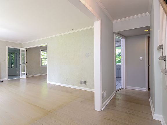 View from front hall of living room