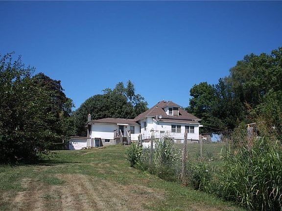 Back yard looking up to house