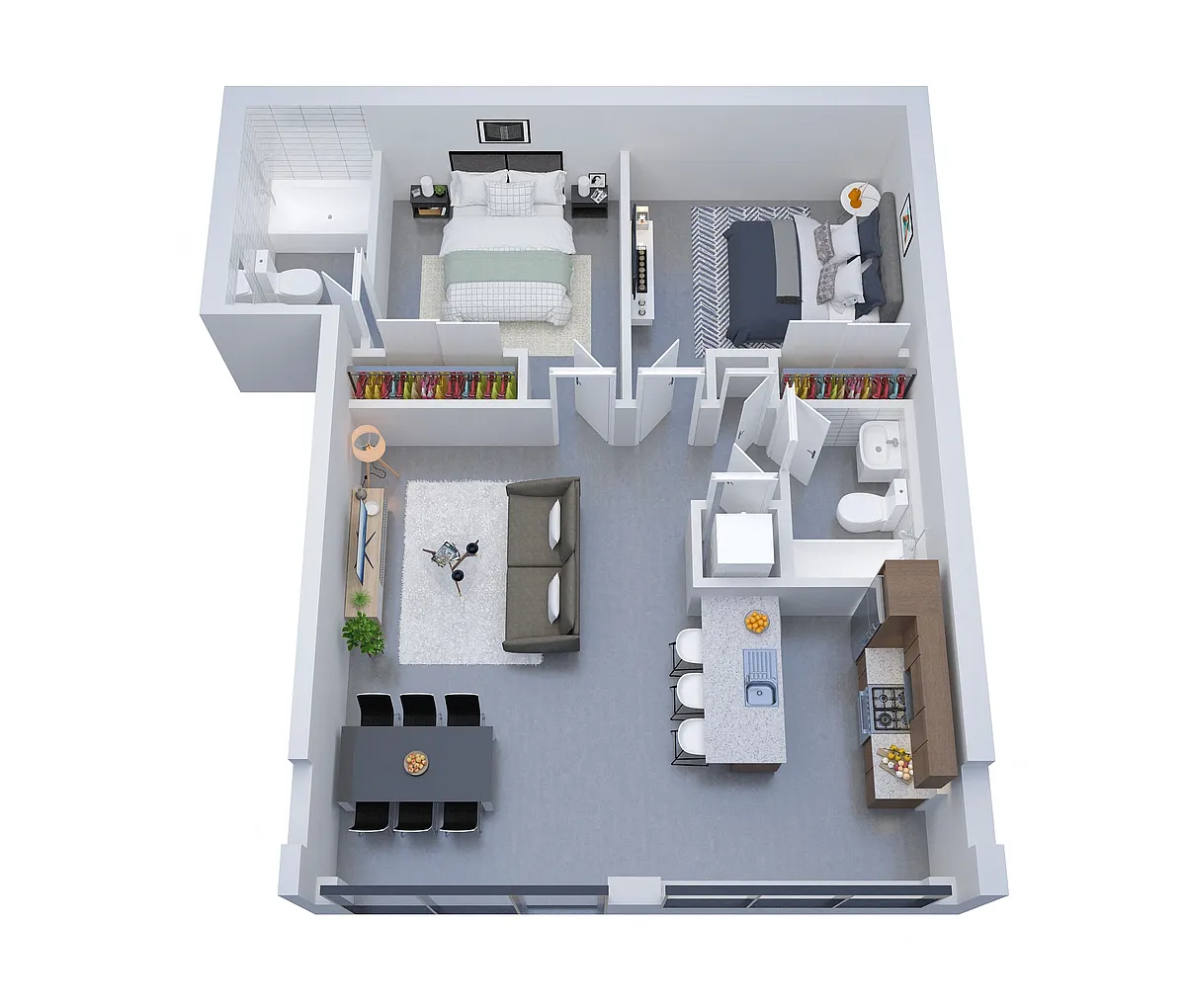 Floor plan The Riviera on Semmes 2102