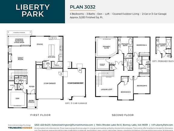Liberty Park Plan 3032 Floor Plan
