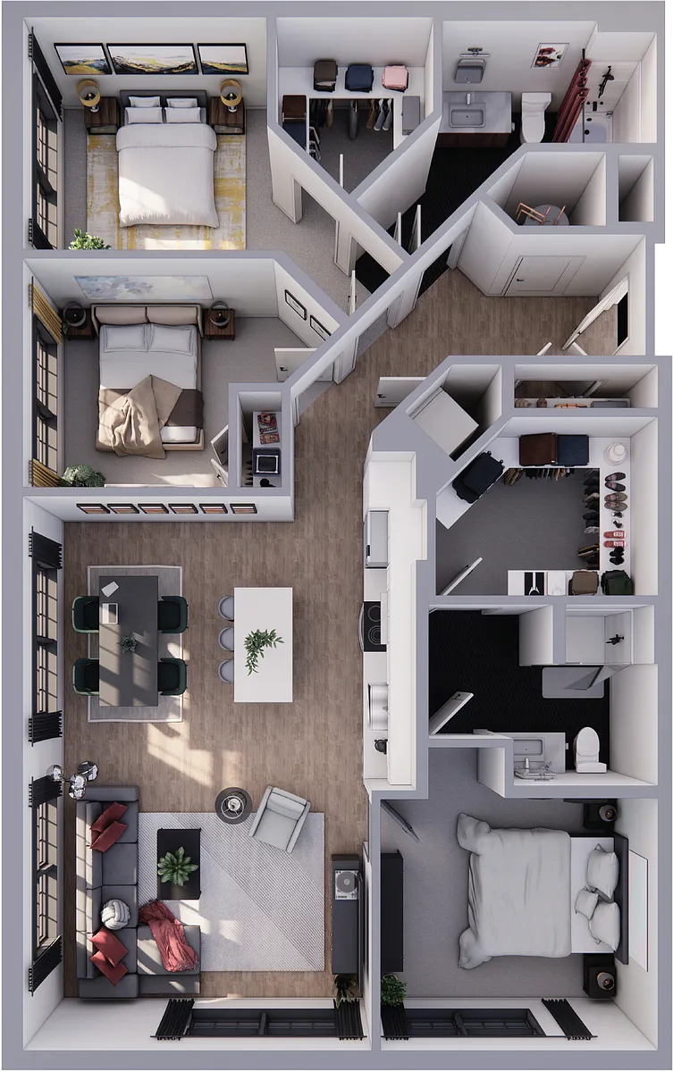 Floor plan The Barnes