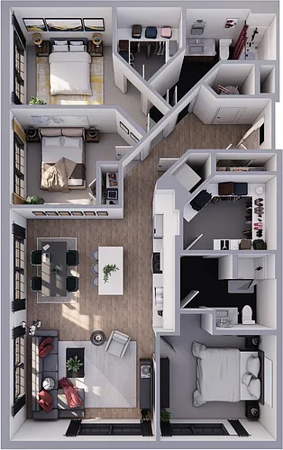 Floor plan The Barnes