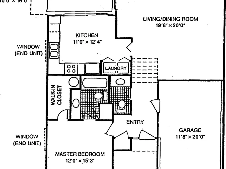 967 Sq Ft. Unit is the mirror image of floor plan.